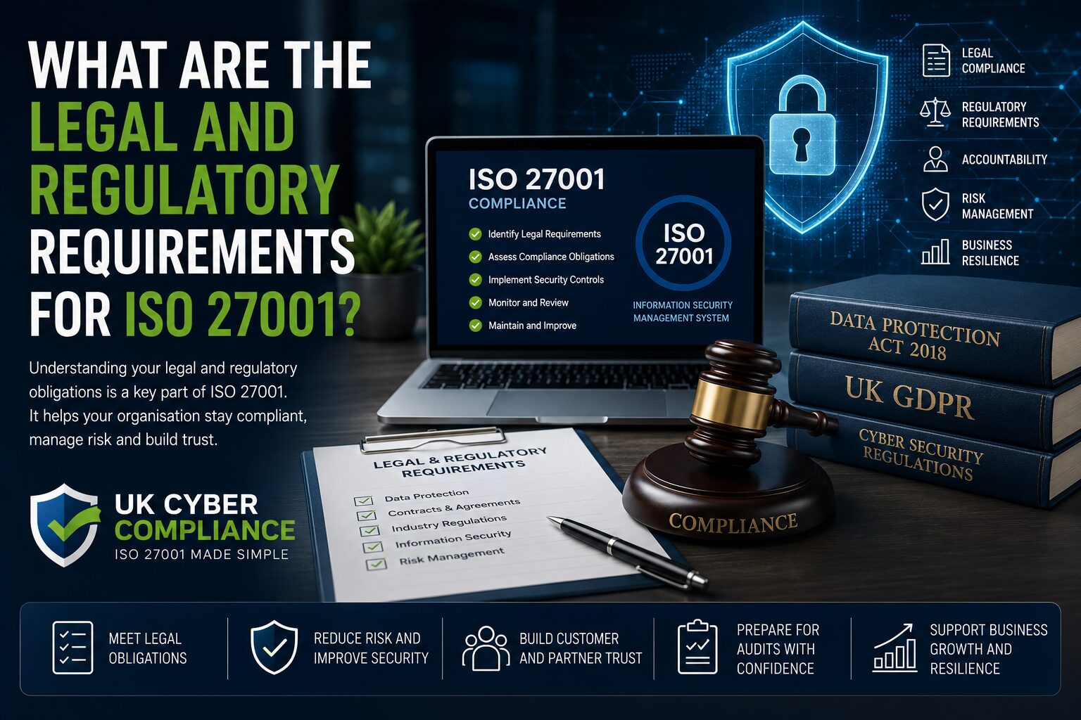What Are The Legal And Regulatory Requirements For Iso 27001? What Are The Legal And Regulatory Requirements For Iso 27001?